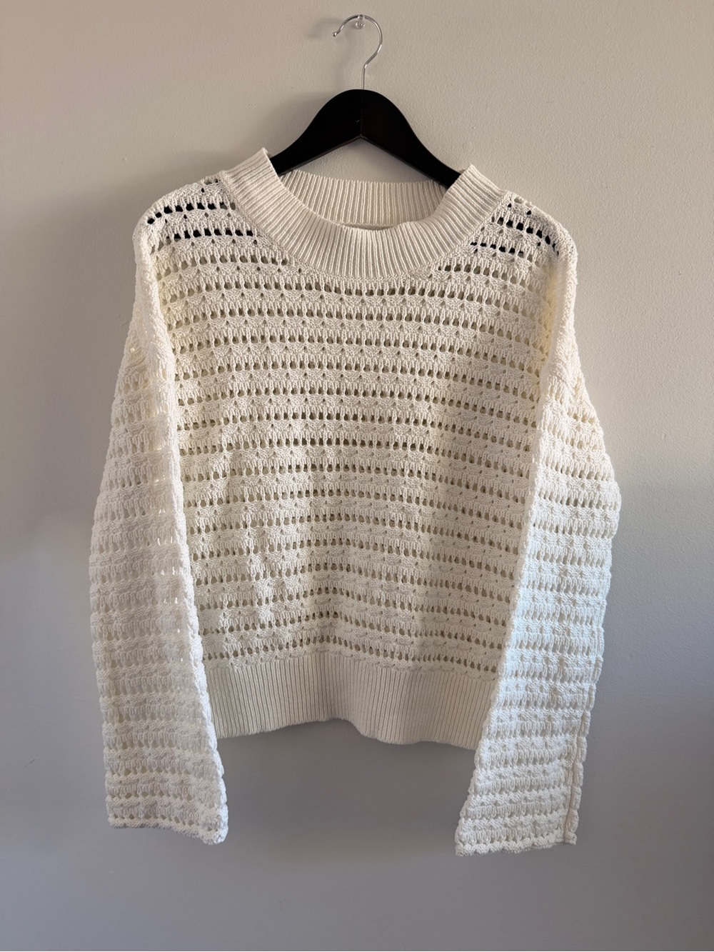 EVEREVE Coastal Boho Open-Knit Sweater